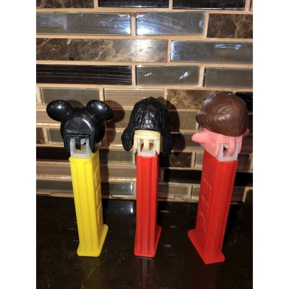 3 pc bundle Vintage 1979 Wonder Woman Pez Dispensers‎ Mickey Mouse mystery guy